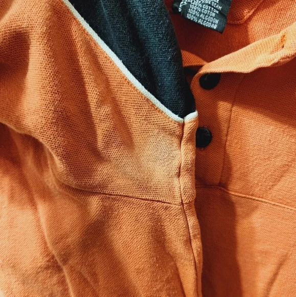 Harley-Davidson Classic Orange Logo Button Down Polo Shirt - Picture 5 of 7
